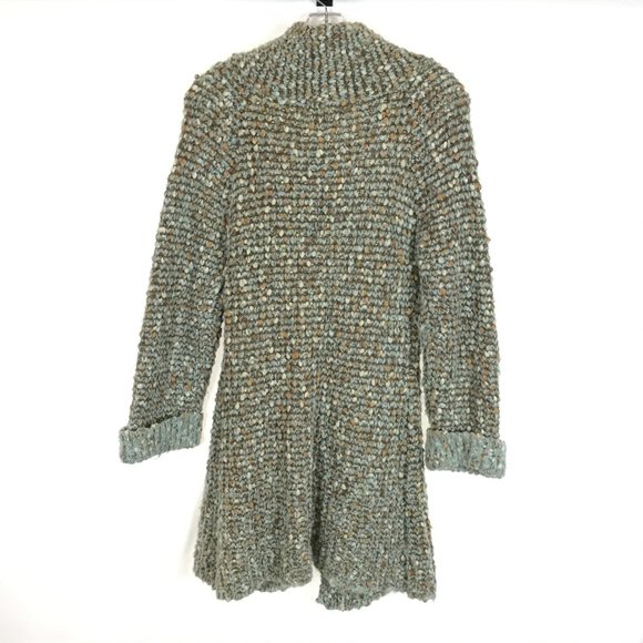 Size Small Anthro Curio Chunky Knit Sweater Coat - Picture 3 of 4